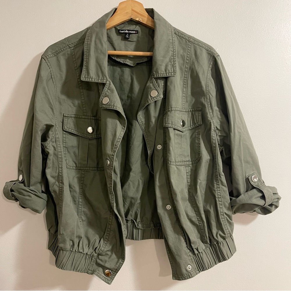 Charlotte Russe Army Green Jacket
